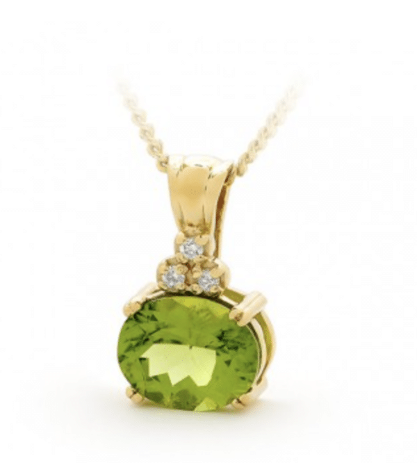 Peridot & Diamond Pendant